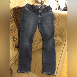 D. Jeans Womens Blue Cotton Straight Jeans Pants Size 8 Regular Zip EUC